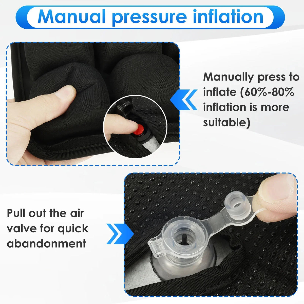 Inflatable 3D Air Cell Seat Cushion – Office, Car & Travel