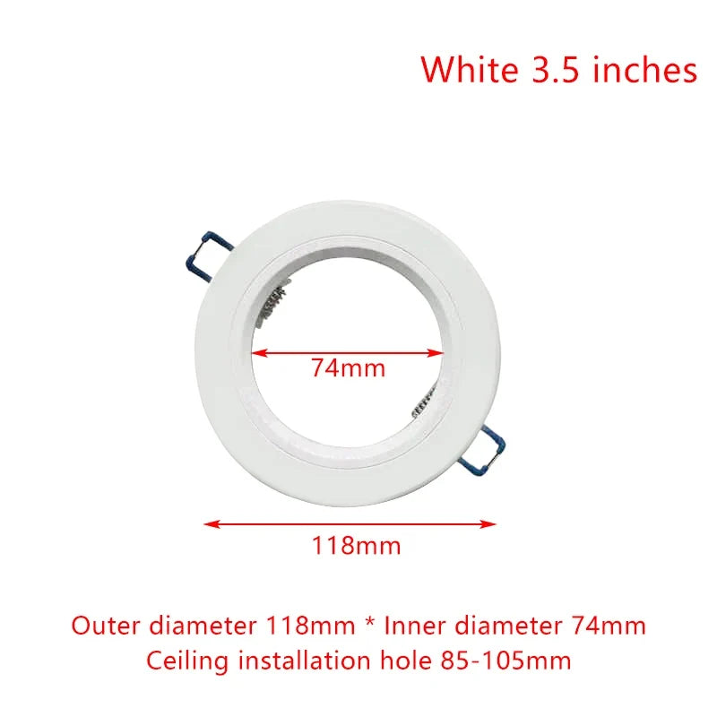 White LED Downlight Adapter Rings – Hole Enlarger & Spotlight Frames