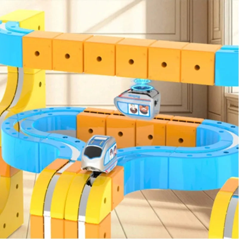 160-Piece Electric High-Speed Rail Train Building Blocks Set