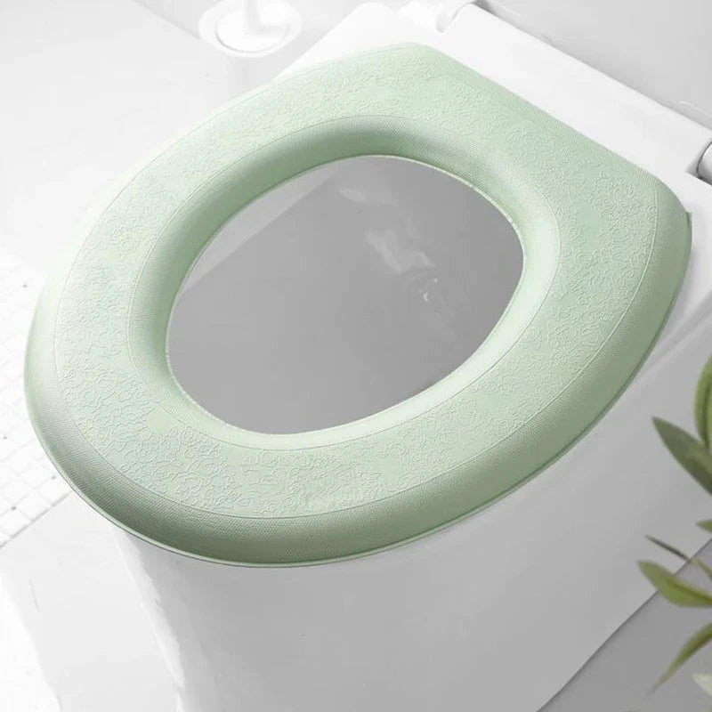 Waterproof Soft Foam Toilet Seat Cover Cushion – Washable O-Shape