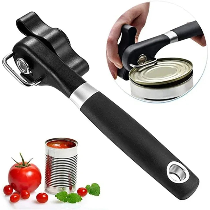 Manual Side-Cut Can Opener – Stainless Steel Kitchen Tool