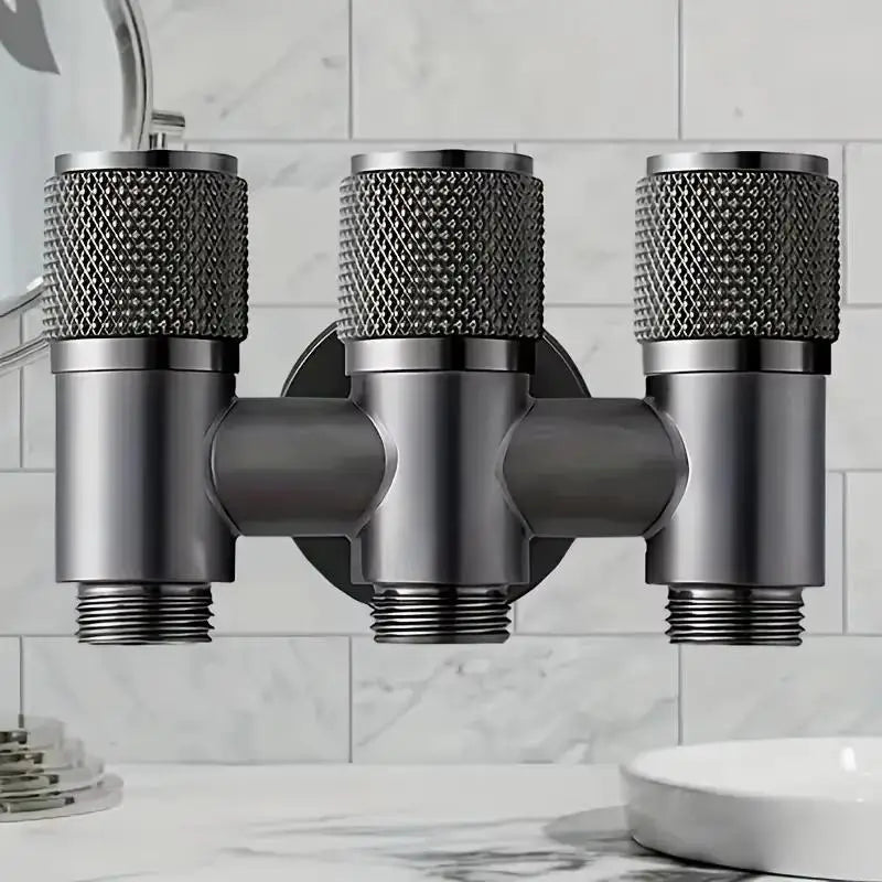 3-Way Stainless Steel Water Diverter Valve – 1 Inlet 3 Outlets