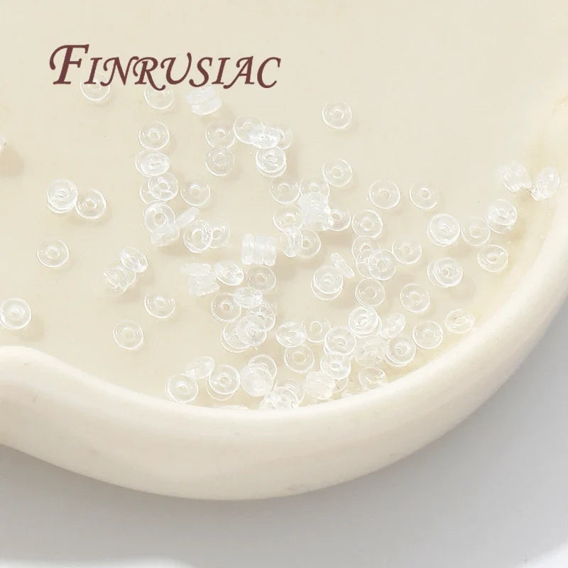 Silicone Spacer Beads 2mm 2.5mm 3mm – DIY Jewelry 50–100 Pcs