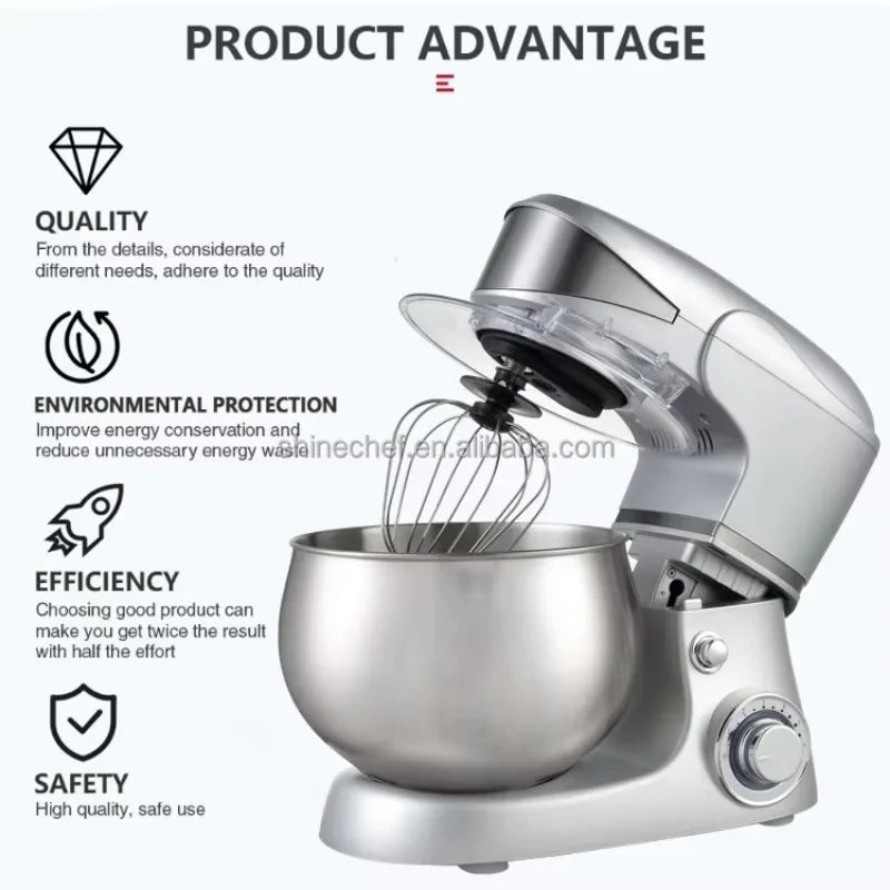 1000W Stand Mixer 5L Bowl – 6 Speed Electric Food Mixer