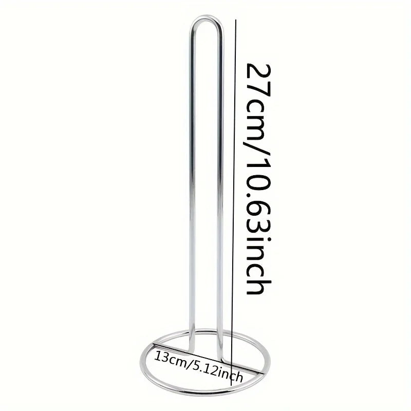 Stainless Steel Tissue Holder – Vertical Roll Paper Storage Rack