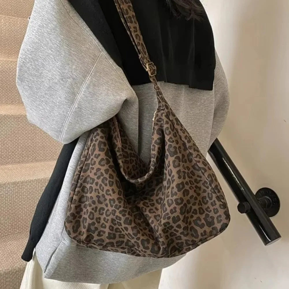 Women's Large Canvas Tote Crossbody Shoulder Bag – Adjustable