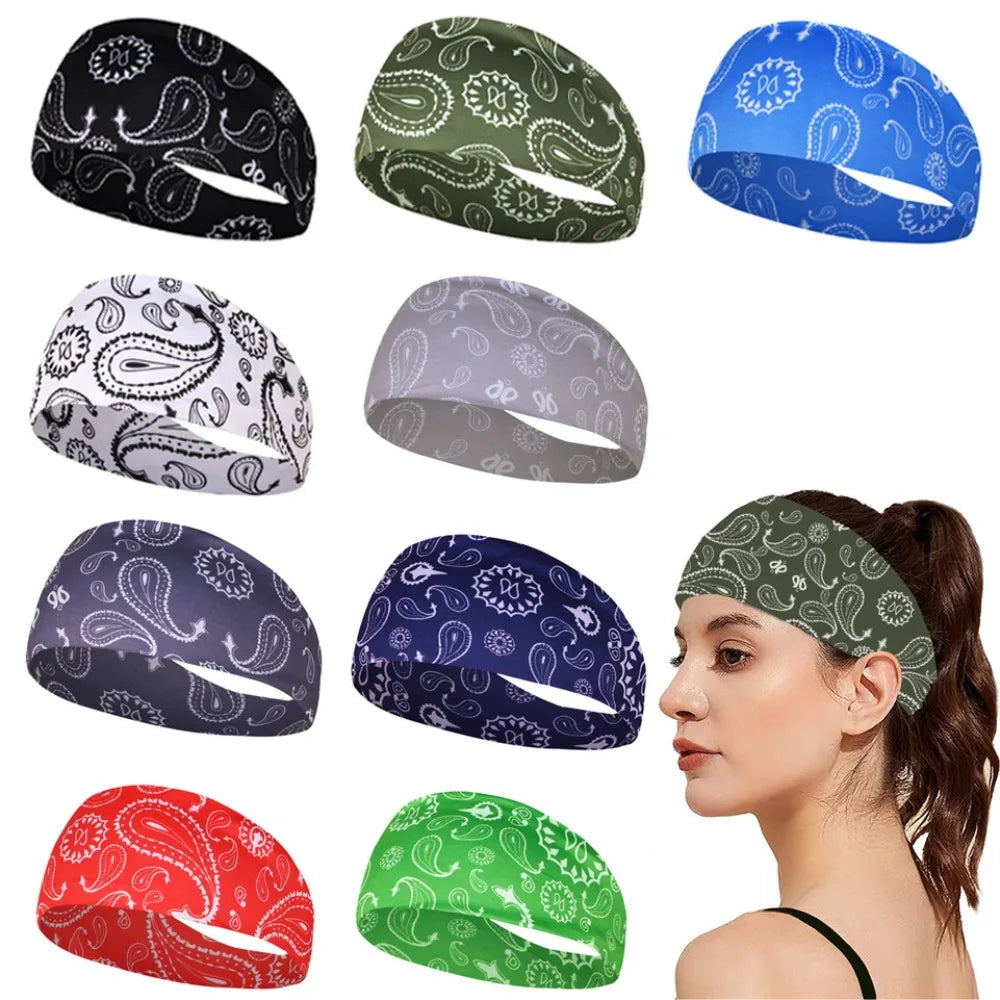 Elastic Sweatproof Sports Headband – Yoga & Fitness Hair Band