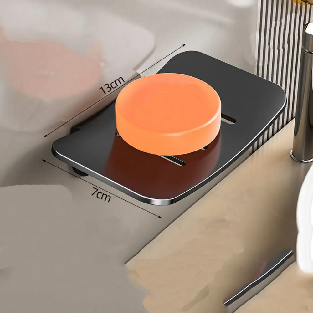 Wall Mounted Metal Soap Dish & Sponge Holder – Space Aluminum