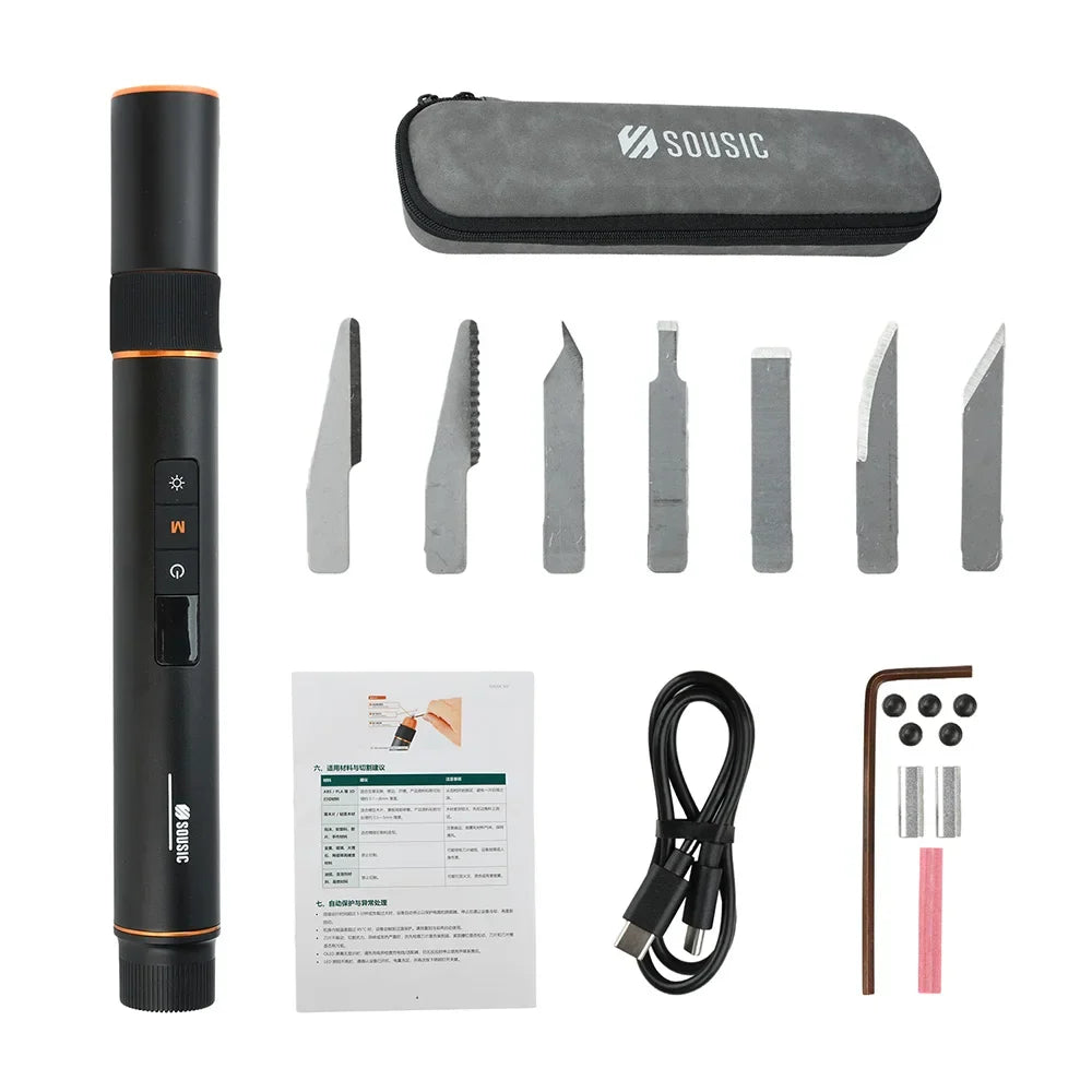 Aideepen 45W Cordless Ultrasonic Cutter – 3D Print Engraving Tool