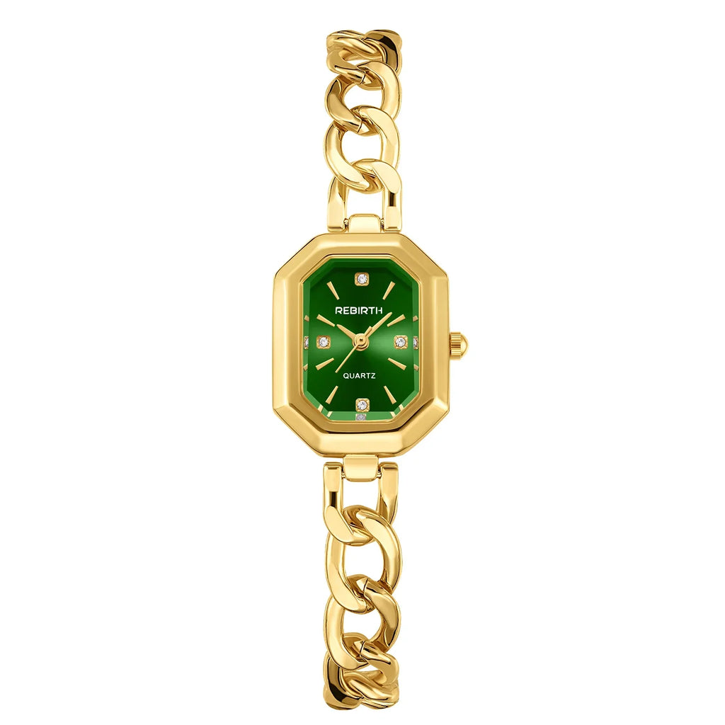REBIRTH Retro Casual Quartz Watch – Alloy Band, 3 Bar