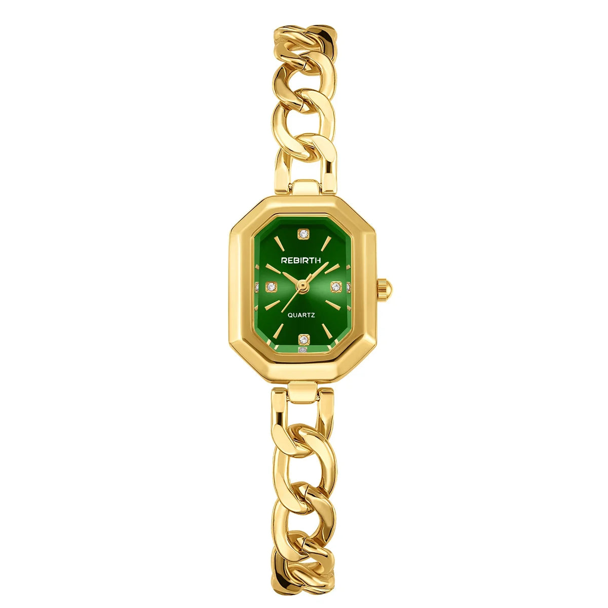 REBIRTH Retro Casual Quartz Watch – Analog Alloy Timepiece