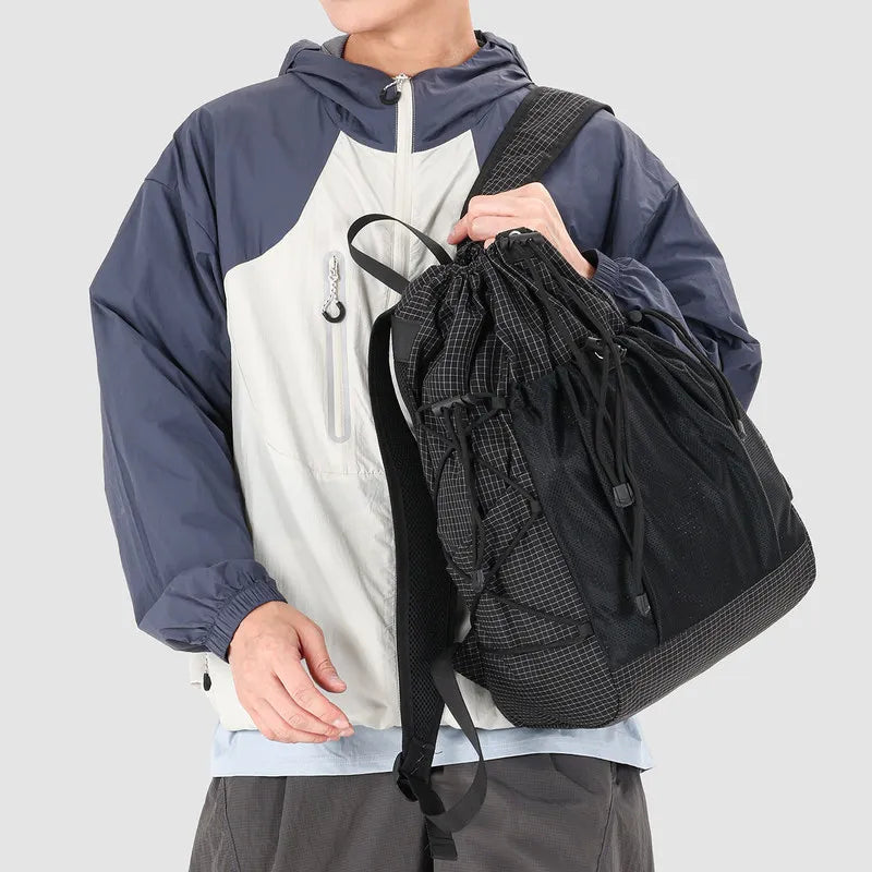 Lightweight Drawstring Backpack – Hiking, Travel & College