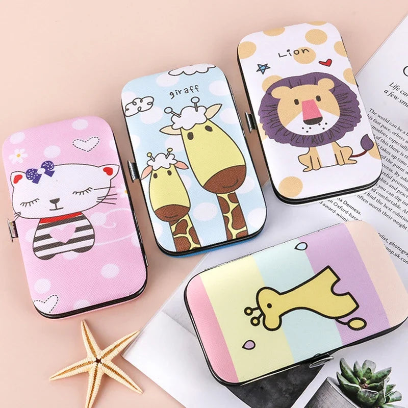 7-Piece Manicure Set with Cartoon Storage Box | Nail Care Kit