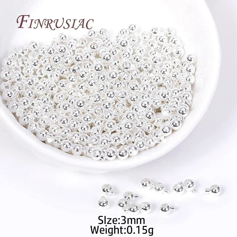 18K Gold Plated Ball End Caps & Crimp Beads | DIY Jewelry