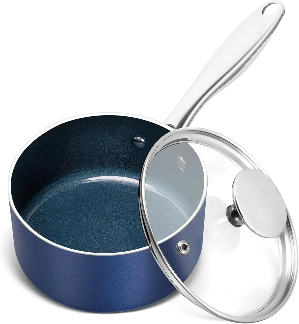 MICHELANGELO Ceramic Nonstick Frying Pan with Glass Lid