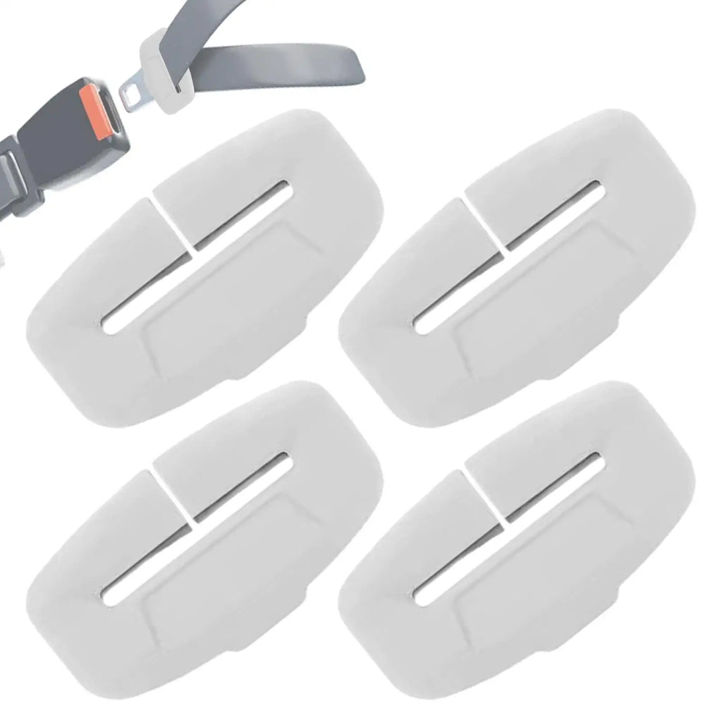 4pcs Silicone Seat Belt Buckle Covers – Anti-Scratch Protector