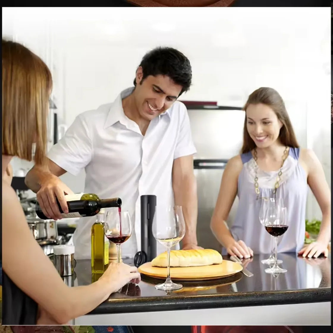 CLITON Electric Wine Opener Set – Automatic Corkscrew Kit