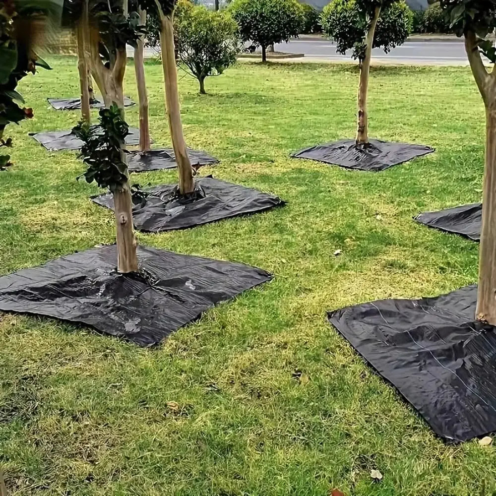 Reusable Weed Control Fabric Mat with Holes – Water Permeable