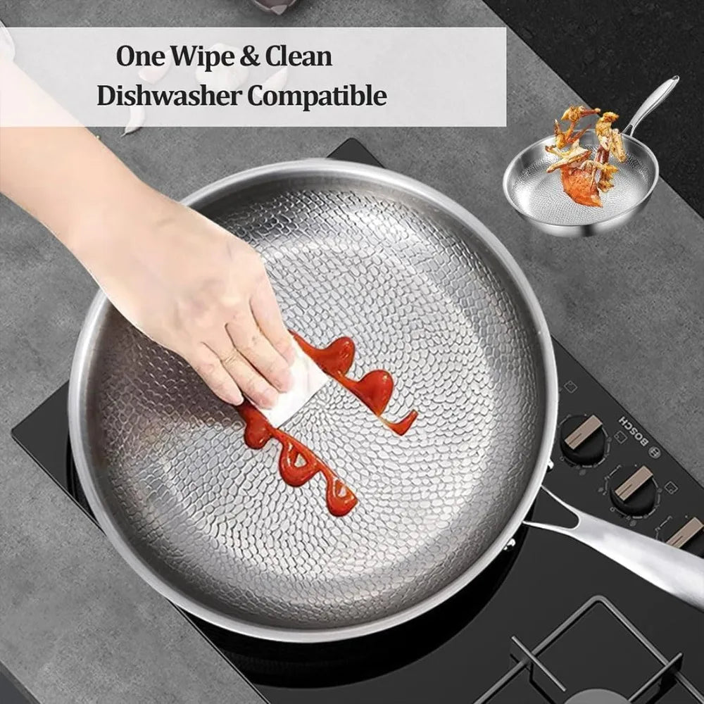 Nixie Pure Titanium Non-Stick Pan – Even Heat, Scratch-Resistant