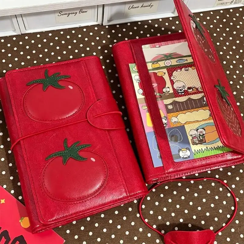 Red PU Leather Refillable Notebook Journal – Daily Planner