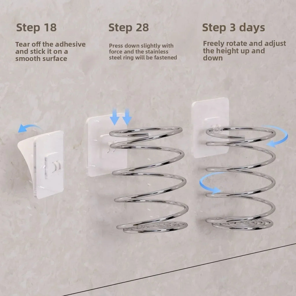 Spiral Toothbrush & Makeup Brush Holder | Bathroom Organizer