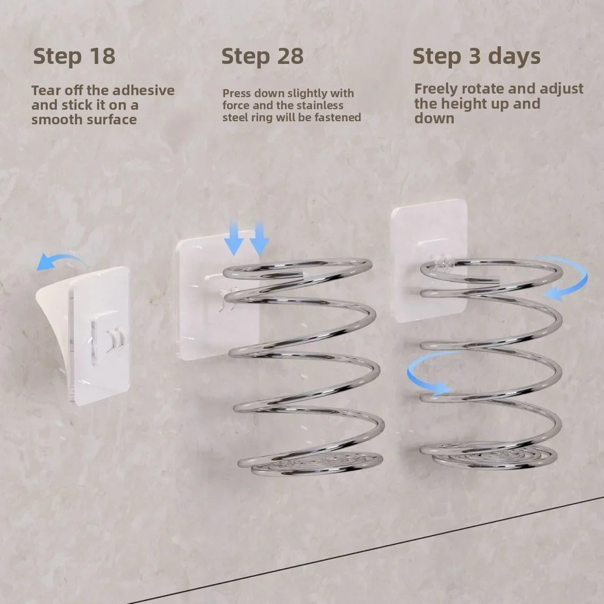 Spiral Toothbrush & Makeup Brush Holder | Bathroom Organizer