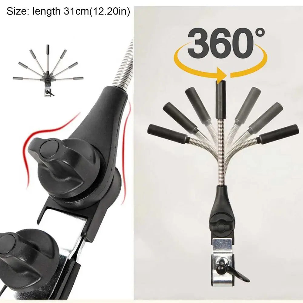 Universal Umbrella Clip Holder for Stroller & Baby Cart – Black