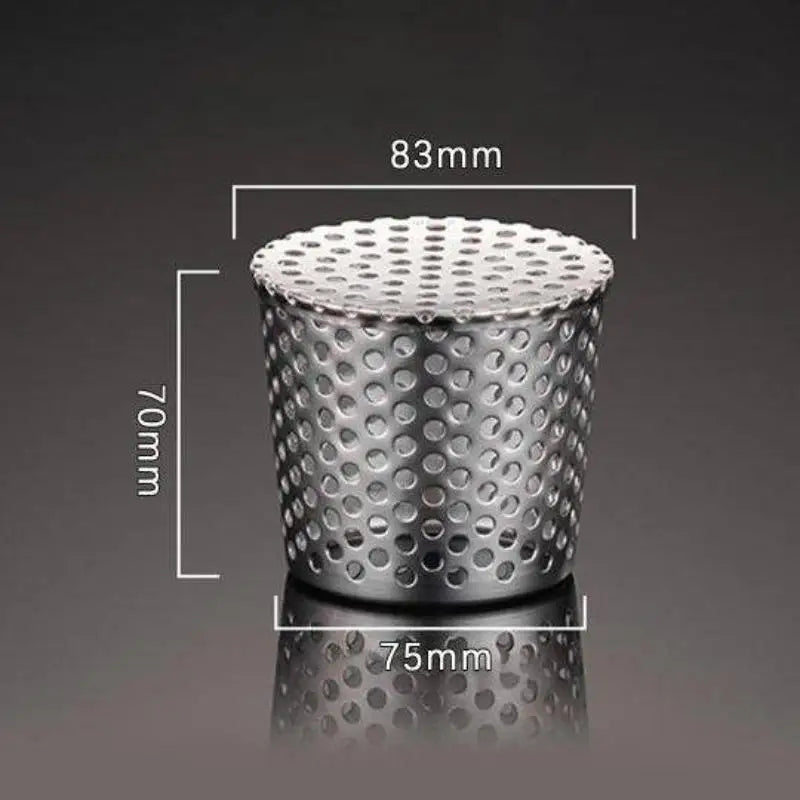 50mm Stainless Steel Drain Cover Insert Filter & PVC Pipe Cap