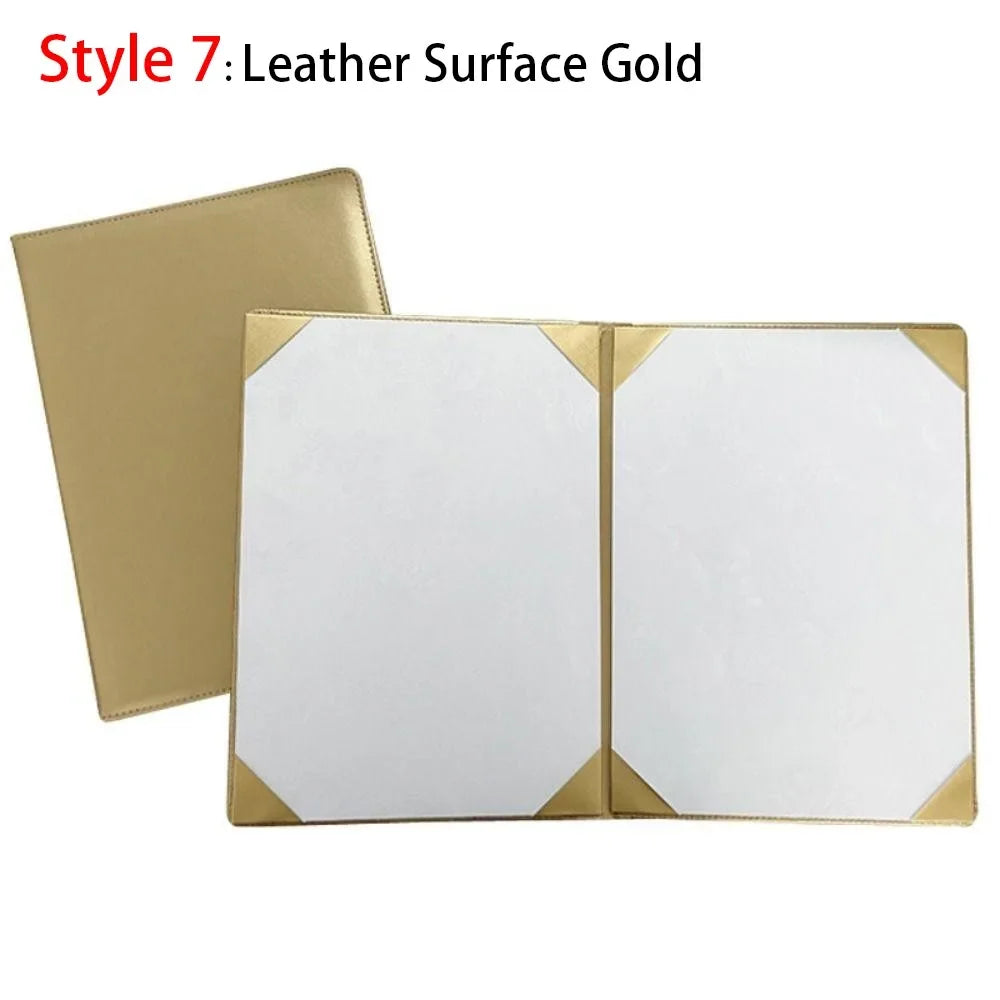 PU Leather A3/A4 Certificate & Contract Folder Cover
