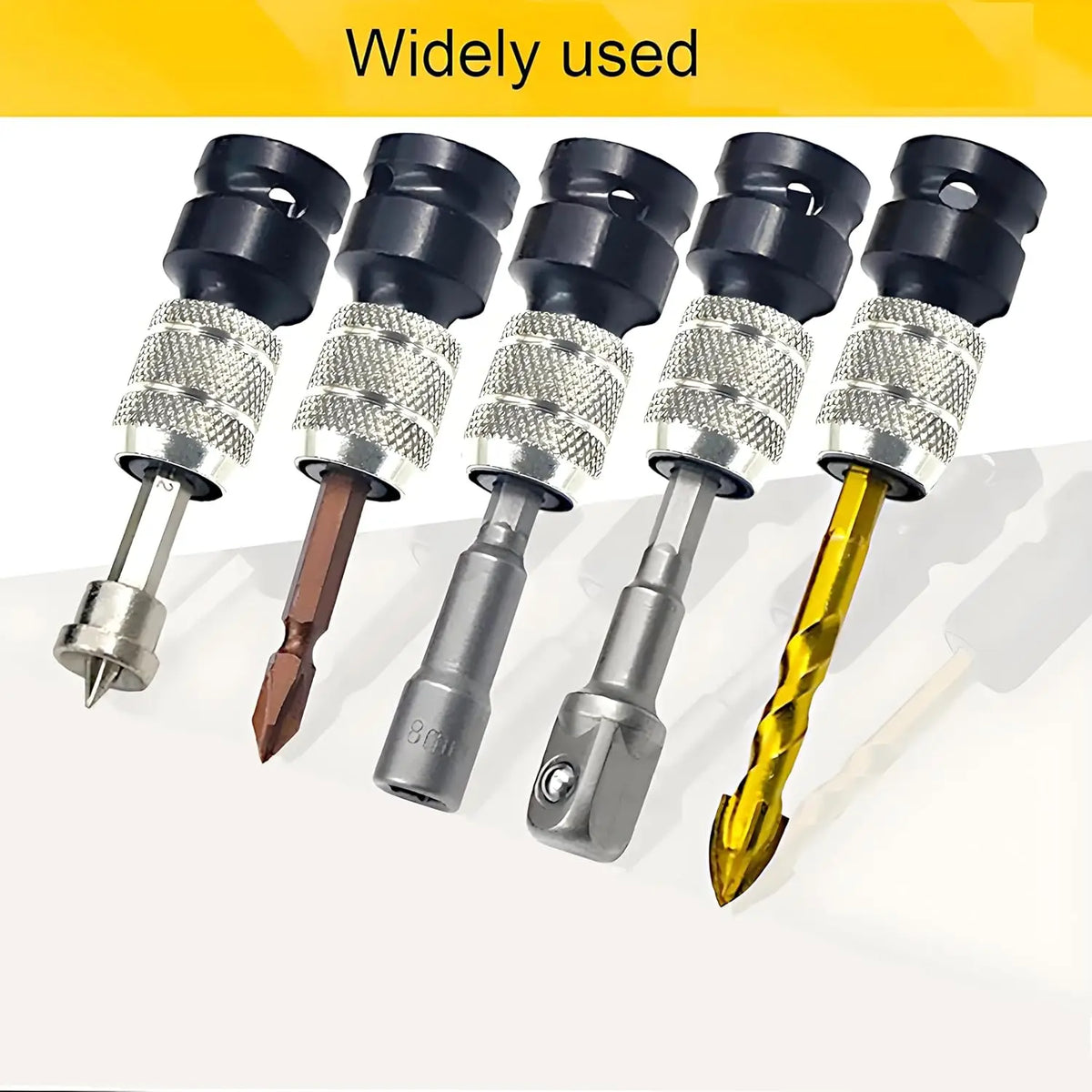 Hex Quick-Change Drill Bit Adapter – Self-Locking Double-Ended