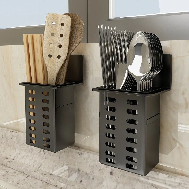 Wall-Mounted Toothbrush & Toothpaste Holder | No-Drill Rack