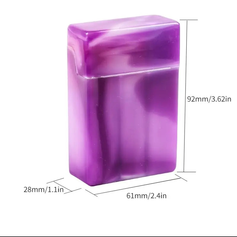 Portable Plastic Cigarette Case with Compartments | Random Color