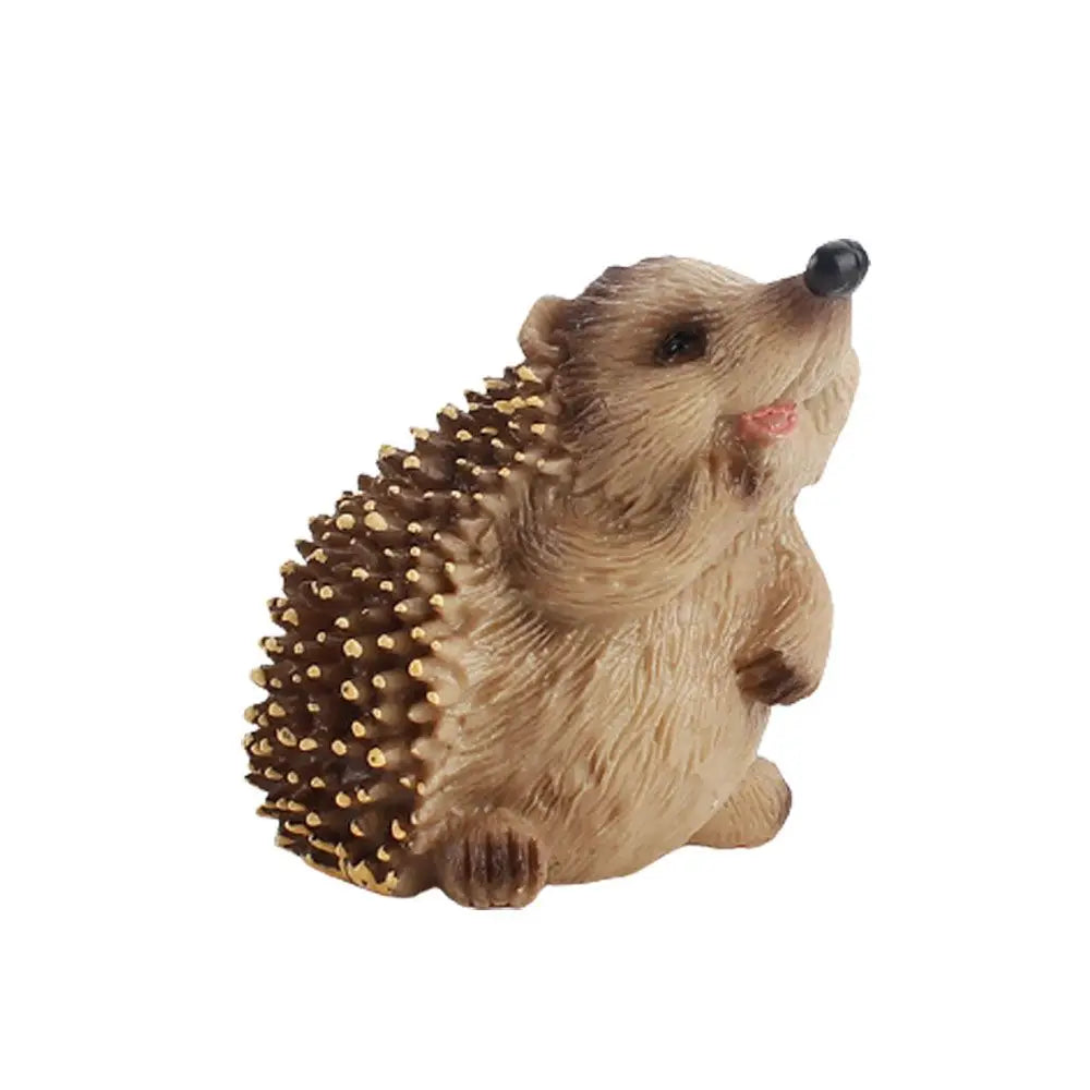 Hedgehog Animal Figurine – Miniature Wildlife Toy & Home Decor