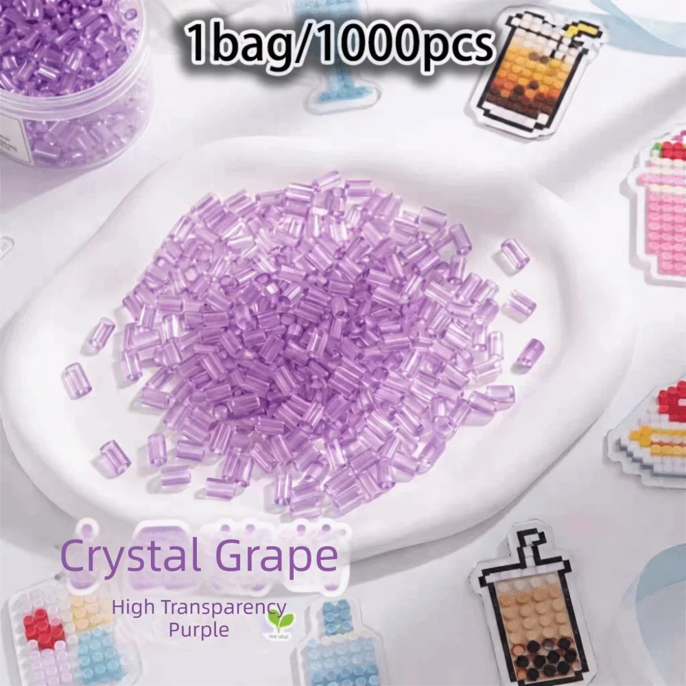 Transparent DIY Perler Fuse Beads 2.6mm – 1000pcs Glass-Color