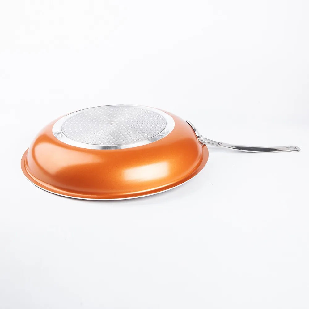 Non-Stick Copper Color Frying Pan | Skillet for Eggs & Steaks