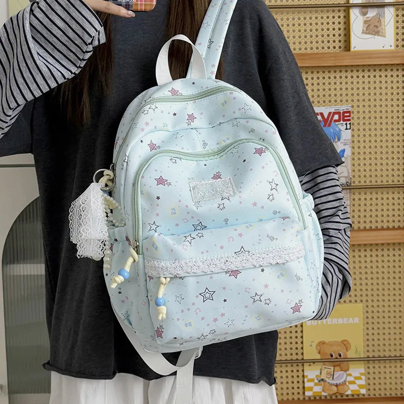Japanese Starry Forest Backpack – Girls School & Travel Bag
