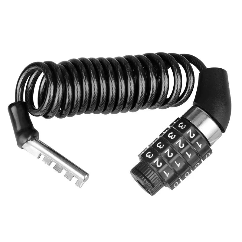 Portable Bicycle Combination Cable Lock – Bike & Helmet Lock