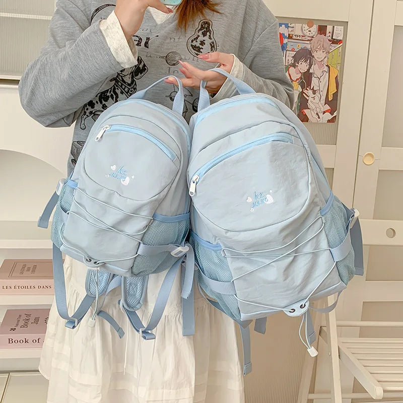 Korean-Style Lightweight Large Capacity Backpack for Women