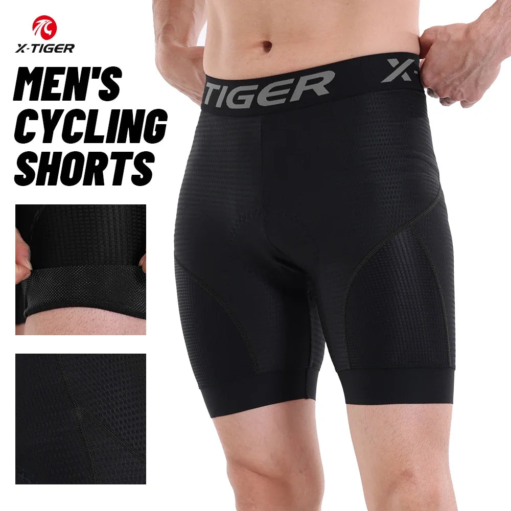 X-TIGER Men's 5D Gel Cycling Shorts | Breathable MTB Bike