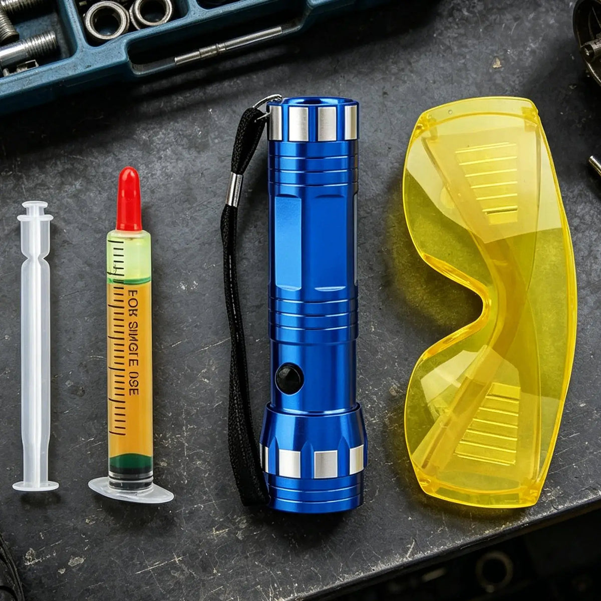 UV AC Leak Detector Kit – Fluorescent Dye for Auto & Home