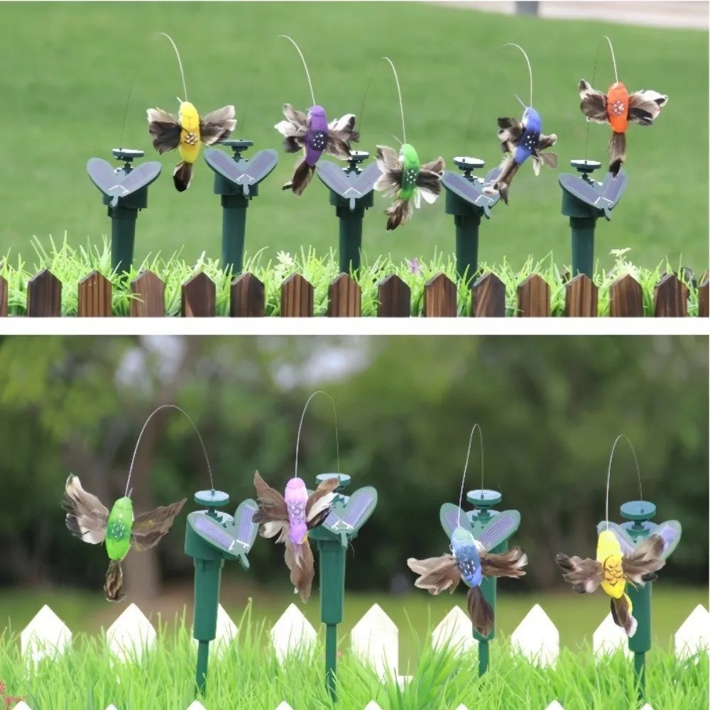 Solar Dancing Bird & Butterfly Garden Stake Ornament | Waterproof