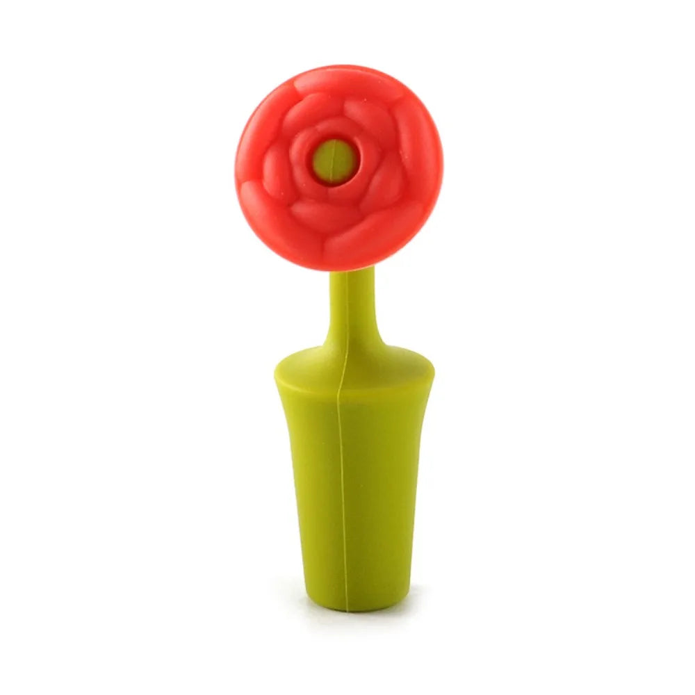 Silicone Wine Bottle Stopper Flower Design – Leak-Proof