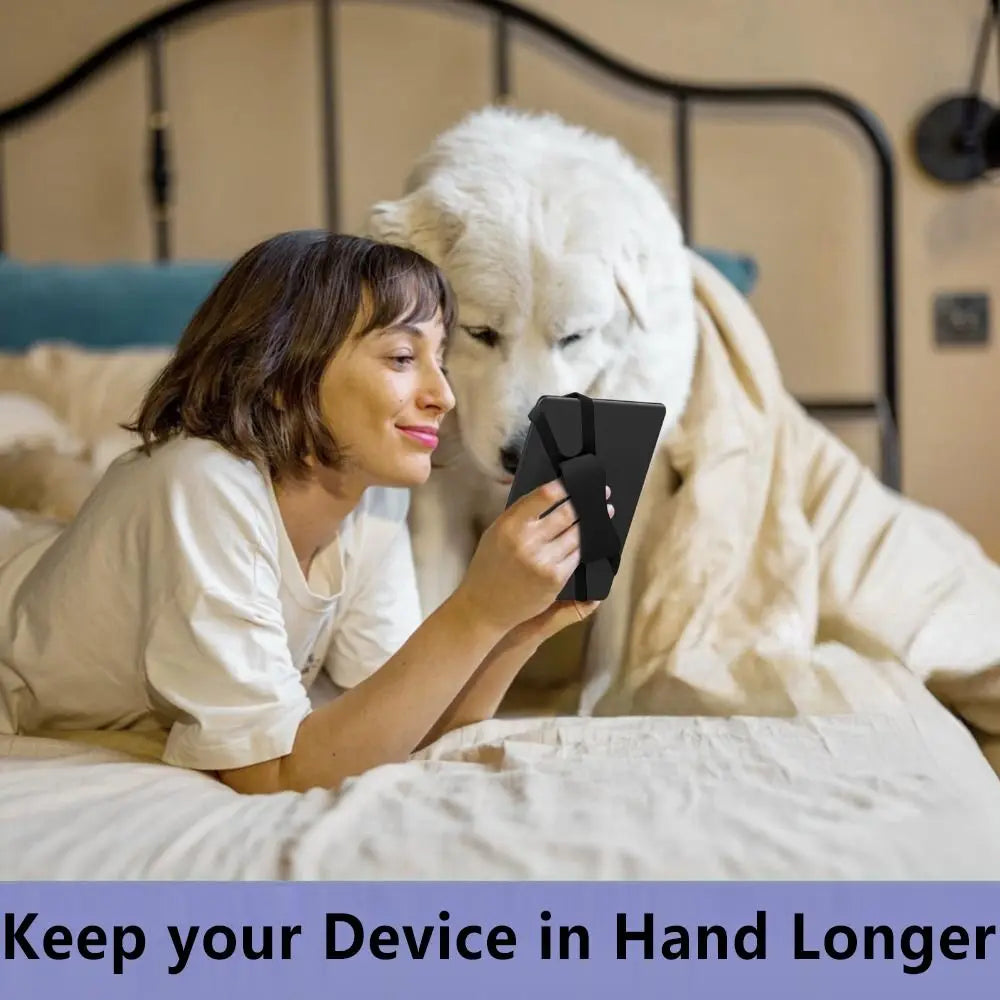 Silicone Tablet Hand Strap – Secure Grip for E-Readers & Tablets