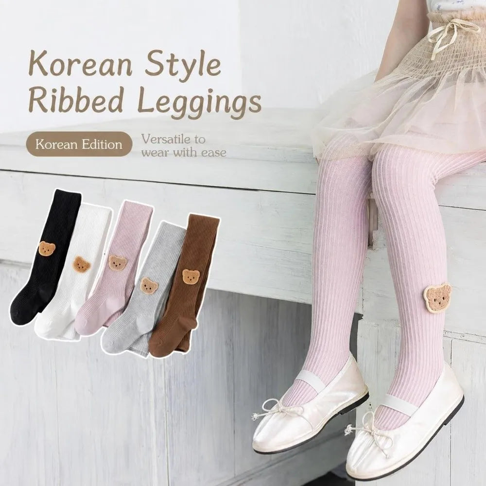 Soft Cotton Baby Girls Footed Leggings | Toddler Tights 0–6 Yrs