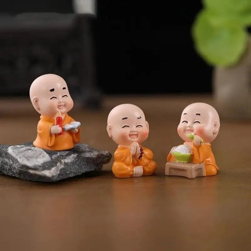 Mini Monk Resin Figurine | Zen Garden & Terrarium Decor