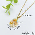 Vintage Copper Floral Pendant Necklace | Gold-Plated Zircon
