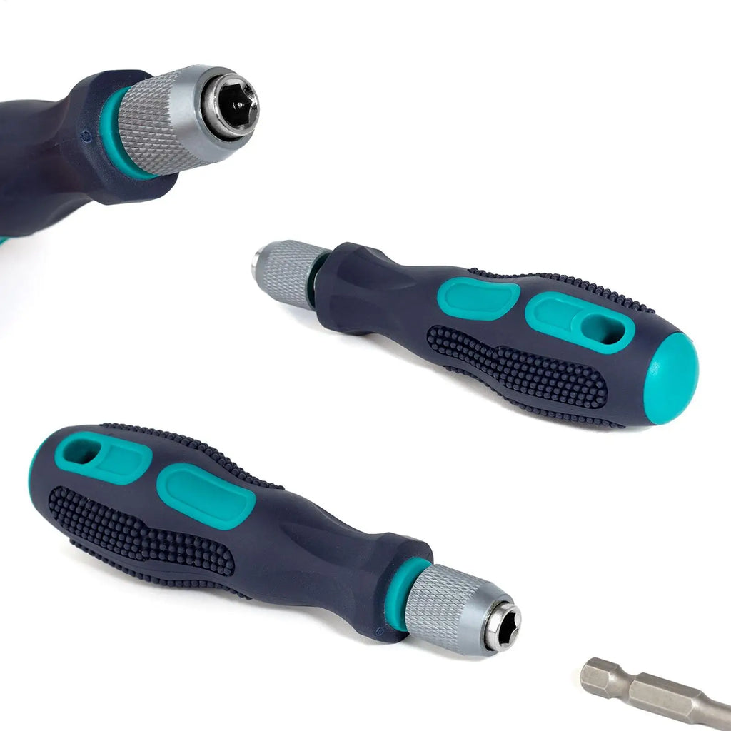 Quick Release 1/4" Hex Screwdriver Bit Handle | Non-Slip
