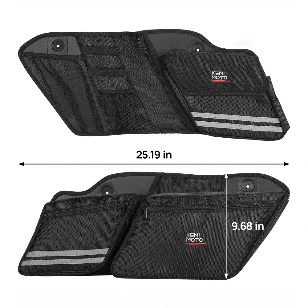 Motorcycle Saddlebag Organizers for Touring Models 2014–2023