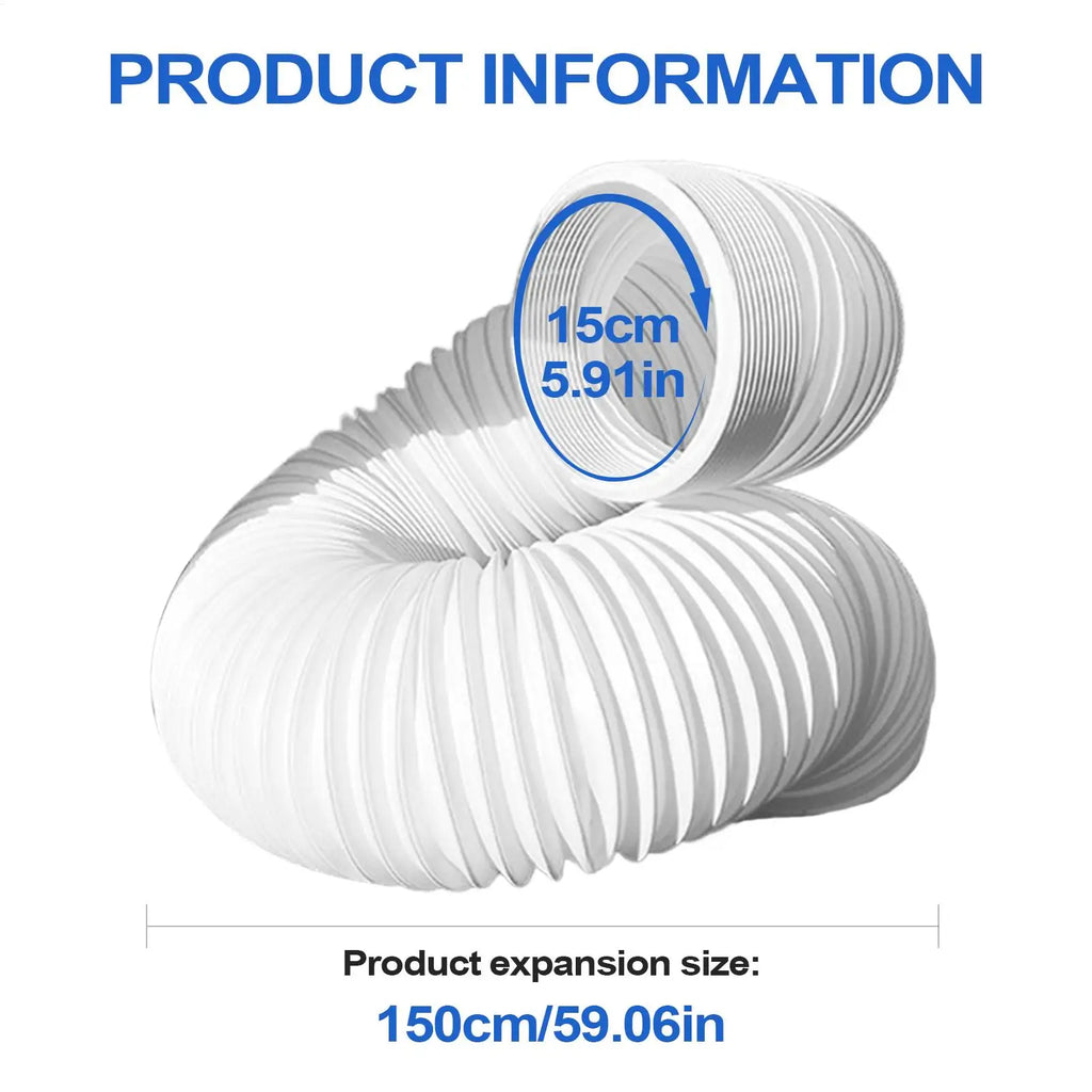 Portable AC Exhaust Hose – Adjustable 150mm Vent Tube