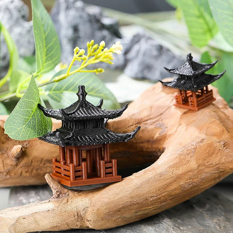 Mini Pagoda Statue – Zen Garden, Bonsai & Aquarium Decor